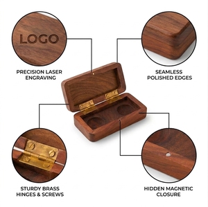 Vietnam Double <b>Ring</b> <b>Box</b> Rustic Vintage Solid Wood rectangle Jewelry Storage <b>Box</b> Engraved Wooden <b>Ring</b> Case <b>Box</b> for Wedding - Product Image 4