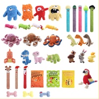 Collection de jouets à mâcher pour chiens en peluche de dessin animé, très vendus, durables, interactifs pour animaux de compagnie