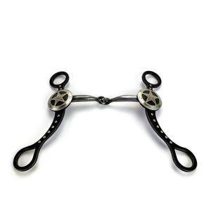 Ponteira de treinamento antiguidade estilo ocidental, decorada com pontos e prata alemã texas star concho & ss - Product Image 2