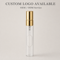 Vente en gros Shiningpak Mini Atomiseur Testeur de Parfum de Luxe en Verre Transparent 10ml Vide pour Échantillons d'Huile avec Pompe Pulvérisatrice et Bouchon Hermétique