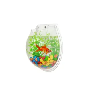 Vase en verre Transparent suspendu au mur, bac à poissons de Terrarium hydroponique, pot de fleurs en pot, diamètre 8/10CM