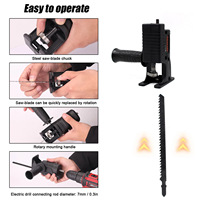 Bor listrik bolak-balik portabel, adaptor gergaji listrik ke gergaji listrik untuk alat pemotong logam kayu dengan pisau gergaji