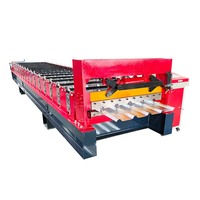 Machine de formage de panneaux de toiture automatique modèle 749 à prix avantageux avec moteur et pompe à boîte de vitesses PLC