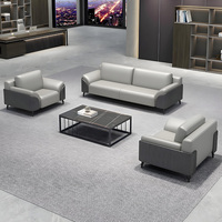 Canapés de direction contemporains de luxe pour réception de bureau, salle d'attente, hall d'accueil en cuir, salle de visiteurs, mobilier artistique personnalisable