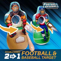 Cible de lancer gonflable pour baseball et football pour enfants, jeu de lancer double face, jouet d'entraînement extérieur pour baseball et football