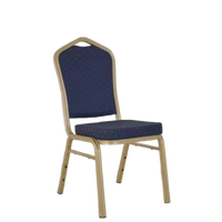 Chaises de salle à manger empilables en métal en gros pour les appartements, les hôtels, les banquets et les événements