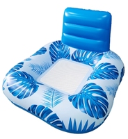 Chaise flottante gonflable pour piscine Rangée de flotteurs de plage pour piscine inclinable