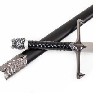 Espada Longclaw de 35 Pulgadas de Juego de Tronos con Placa para Pared |   Arma Familiar de <span class=keywords><strong>Jon</strong></span> <span class=keywords><strong>Snow</strong></span> Stark - Product Image 4