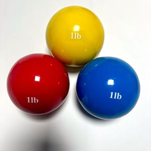 Mềm vỏ trọng bóng tập thể dục PVC Bề mặt cát đầy <span class=keywords><strong>Toning</strong></span> bóng cho Yoga Đào Tạo - Product Image 2