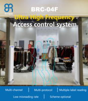 Lector de Puerta RFID de Alto Rendimiento Bowei BRC-04F, Compatible con ETSI y FCC, Interfaz RJ45, Dispositivos Antirrobo Ideales para Tiendas Minoristas