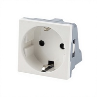 Prise murale standard Schuko allemande avec volet de sécurité, prise électrique européenne pour usage domestique, commercial et armoire de stockage d'énergie