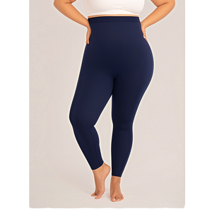 Trendy Sculpting High-<strong>Waisted</strong> Silicone Anti-Slip Dots Tummy Control <strong>Slim</strong>-Fit Ankle-Length <strong>Underwear</strong> Shapewear Leggings for Women - Product Image 2