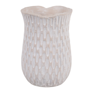 Vaso Rotondo Decorativo in Terracotta con Texture, Accento in Ceramica per Soggiorno e Arredamento Casa - Product Image 5