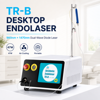 Appareil de lifting endolaser 1470+980nm, laser diode pour le raffermissement cutané et la lipolyse, lifting endolaser