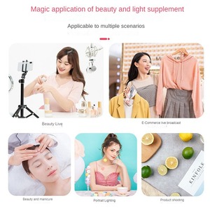 ชุดไฟ LED แบบพกพา ปรับความสว่างได้ 5500K สำหรับถ่ายภาพ วิดีโอ งานปาร์ตี้ งานแสดงสินค้า ใช้งานร่วมกับ <span class=keywords><strong>iPad</strong></span> กล้องถ่ายรูป ไฟเสริมสำหรับถ่ายภาพ 360 องศา - Product Image 4