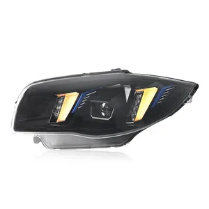 Fari per <span class=keywords><strong>BMW</strong></span> <span class=keywords><strong>Serie</strong></span> <span class=keywords><strong>1</strong></span> E87 Fanali Anteriori a LED 2004-2011 con Doppia Luce Diurna a LED Abbaglianti Ricambio Modificato - Product Image 4