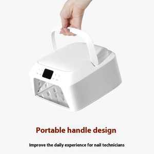 नए आगमन ने L3 UV एलईडी डुअल स्क्रीन सॉफ्ट आर्मरेस्ट नाखून लैंप, स्मार्ट सुरक्षा हाथ और पैर की त्वचा-सुरक्षित मोड + 4 टाइमर ड्रायर ड्रायर - Product Image 5