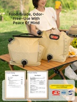 Sac de stockage d'eau pliable, résistant aux fuites, conteneur d'eau portable pliable, équipement de camping en plein air pour pique-nique, randonnée, urgence