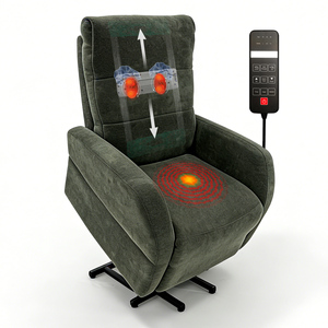 Fauteuil inclinable populaire avec massage par vibration, en cuir PU, structure métallique moderne, <span class=keywords><strong>aide</strong></span> à la santé, favori de l'industrie, <span class=keywords><strong>aide</strong></span> à se lever - Product Image 2