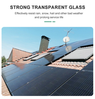 Panneau solaire monocristallin de type N à demi-cellules à haut rendement avec cadre noir, module PV 445-465W