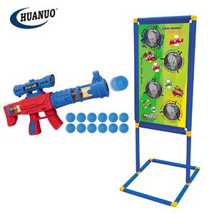 Kinder Soft Bullet 2 Air Power Schaum Ball Pistolen stehen schießen Ziel Schieß spiel Spielzeug - Product Image 2