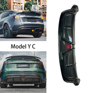 Pour diffuseur arrière en fibre de carbone de style <span class=keywords><strong>Tesla</strong></span> modèle Y <span class=keywords><strong>C</strong></span> 2018-2024 - Product Image 1