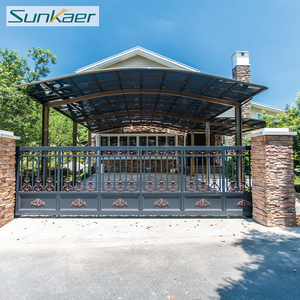 Abri de voiture en aluminium et polycarbonate SunkaerCheap : <span class=keywords><strong>Prix</strong></span> abordable, robuste et stable, protection solaire, auvent de voiture, <span class=keywords><strong>garage</strong></span> - Product Image 4