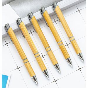 Wholesale Press Environmental Bamboo Ballpoint <b>Pen</b> With Customized Personal Printable Logo for Office Gift - Product Image 6