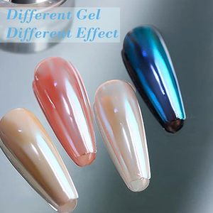 Poudre à ongles Chrome Moonlight, Poudre pour ongles, Paillettes irisées pour décoration artistique, Pigment pour manucure DIY à domicile ou en salon - Product Image 4