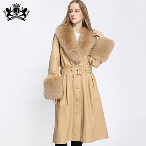 Giacca in Pelliccia di Volpe Flocky a Maniche Lunghe, Moda Femminile, Nuovo <span class=keywords><strong>Cappotto</strong></span> Invernale, Cappotti in Pelle per Signore - Product Image 6