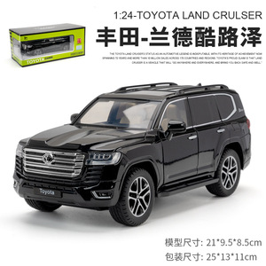 Modelo de Auto de Metal Fundido a Presión 1:24 Toyota Land Cruiser con Sonido y Luz, Puertas que se Abren, Colección, Decoración, Exhibición, Modelo de Auto de Aleación - Product Image 6