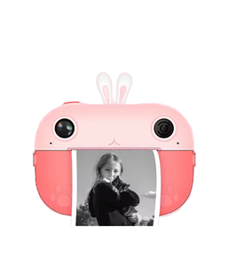 Cute Instant Print <b>Camera</b> for Kids MP3 Inkless Sticker <b>Mini</b> Thermal Printer Girls Boys Age 3-12 Full HD Video MicroSD - Product Image 1