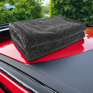 <span class=keywords><strong>Serviette</strong></span> de séchage de voiture en microfibre de polyester pelucheuse anti-rayures 1400 g/m² – Rouleau de serviettes magiques pour lavage de voiture en gros Tocleansupply - Product Image 2
