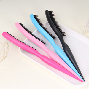 Peine Profesional Ingird P510 de Tres Filas con Cerdas de Nailon para Vestidos de Noche, Peine de Cola de Rata para Salón, Cepillo para Peinar y Dar Volumen al Cabello Rizado - Product Image 1