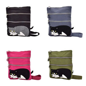 Wholesale custom adjustable nylon messenger bag unisex casual small <b>wallet</b> zipper shopping shoulder messenger bag - Product Image 1