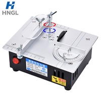 Gergaji Meja Mini 96W Pisau 2 Inci Mesin Pemotong Model PCB DIY Desktop Tinggi Dapat Disesuaikan 9000RPM