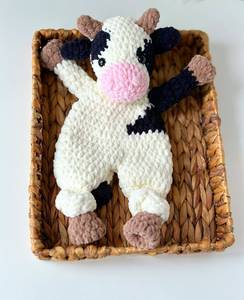 Edredón de animales de ganchillo de chenilla personalizado, el primer juguete del bebé Lovey relleno 100%, edredón de animales grandes de ganchillo hecho a mano - Product Image 4