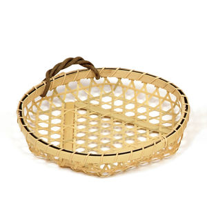 Panier hexagonal en bois de bambou robuste des fabricants japonais pour les plats et les assiettes de présentation des aliments - Product Image 2