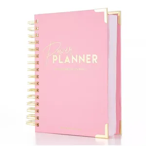 Sonderdruck 2022 2023 mit rosa Hart leinen einschlag A5 täglich wöchentlich monatlich organisiertes Taschenbuch Planungsa gender Tagebuch mit Spirale