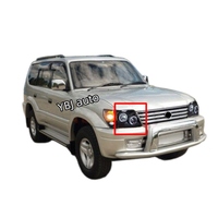 Accessoires automobiles YBJ : Phare avant modifié Angel Eye pour Prado 3400 FJ90 LC90 (1998-2003) – Clair ou Fumé – Compatible FJ95 LC95