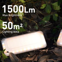 1500LM Hochleistungs-LED-Campinglaterne mit Magnetfuß, 6 Modi, Tragbare Arbeitsleuchte, IP44-zertifiziert, 50m Beleuchtungsreichweite, 2 Jahre Garantie