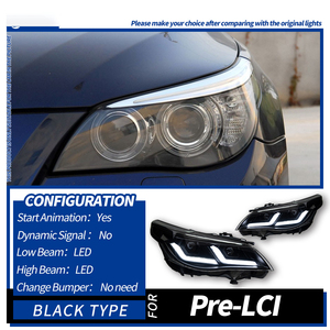 Bestseller de fábrica LED faro delantero impermeable actualización LED faro montaje para <span class=keywords><strong>BMW</strong></span> 5 Series E60 03-10 <span class=keywords><strong>523i</strong></span> 530i - Product Image 5