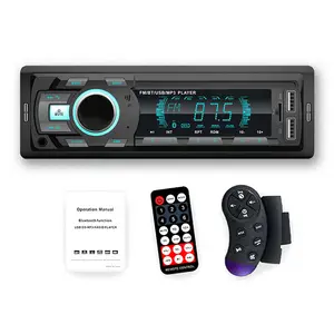 จอแอลซีดี7388IC รถ MP3ผู้เล่นที่มี BT TF 7สี2USB สนับสนุนโทรศัพท์เปลี่ยน12โวลต์จอแอลซีดี1din รถเสียง