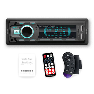 Reproductor <span class=keywords><strong>MP3</strong></span> LCD para coche, dispositivo con BT TF, 7 colores, 2USB, compatible con cambio <span class=keywords><strong>de</strong></span> teléfono, audio <span class=keywords><strong>de</strong></span> coche <span class=keywords><strong>de</strong></span> 12V, 1DIN, 7388IC - Product Image 1