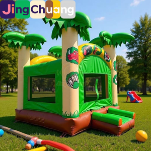 Trampoline <span class=keywords><strong>gonflable</strong></span> géant d'extérieur de qualité export, jouet de sport et de divertissement pour enfants - Product Image 4