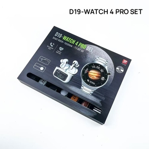 D19 Watch 4 Pro Set Smart Watch TWS auricolari Wireless ricarica rotonda <span class=keywords><strong>Smartwatch</strong></span> <span class=keywords><strong>con</strong></span> 7 cinghie Touch Screen auricolari tuta - Product Image 3