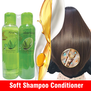 Set <span class=keywords><strong>Shampoo</strong></span> e Balsamo Liquido 2-in-1 al Ginseng e Aloe Vera 500ml+500ml Antiforfora e Nutriente per Donne - Product Image 3