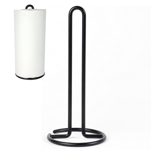 Hight Quality Modern Metal Roll <b>Paper</b> Towel Holder <b>Kitchen</b> Counter Black <b>Paper</b> Towel Holder - Product Image 3