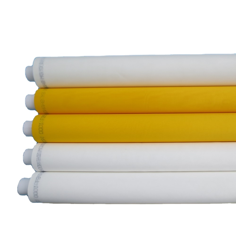 Высококачественная сетка Mallas Para SerigrafIa Silk 43T трафаретная печать сетка белый или желтый цвет полиэфирные материалы