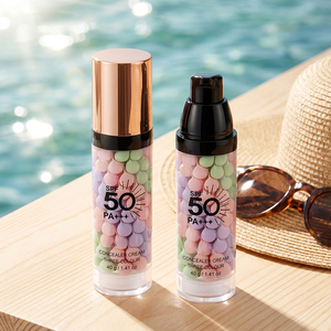 Corrector 3 en 1 Tricolor con SPF50 PA+++, Base de Maquillaje en Crema, Corrector de <span class=keywords><strong>Color</strong></span> que Cubre Rojeces y Ojeras - Product Image 5